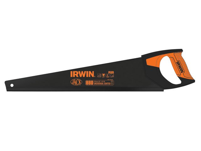 IRWIN Jack 880 UN Universal Hand Saw 550mm (22in) Coated 8 TPI