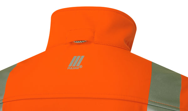 Pulsar Rail Spec Ladies Hi Vis Softshell Jacket - PR707 Orange