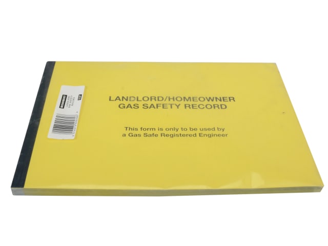 Monument 532P Gas Safe® Landlords Gas Safety Record Pad of 50