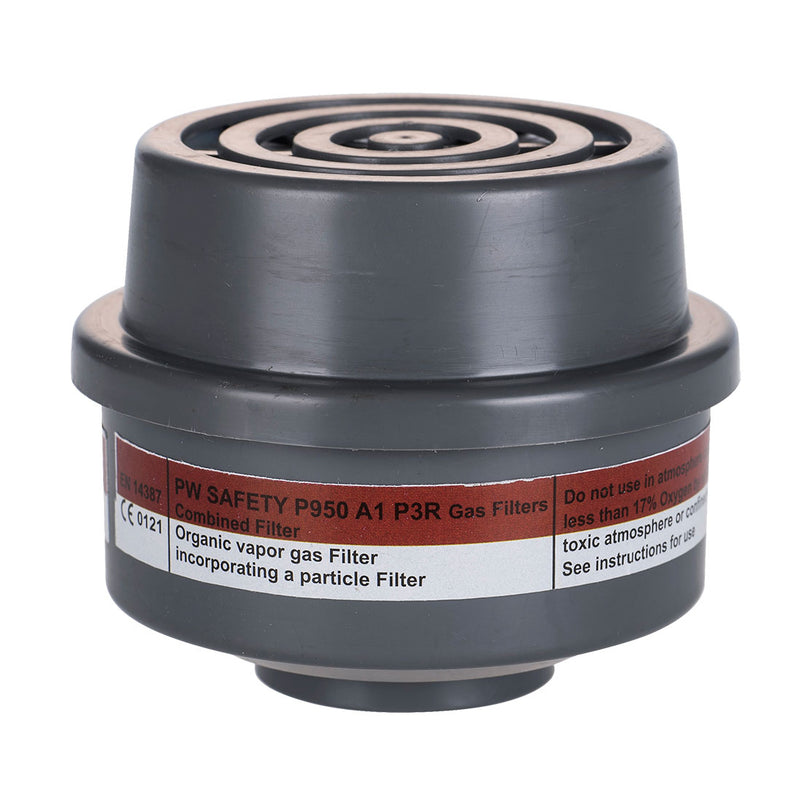 Portwest P950 A1P3 R combination filter with a special thread connection.