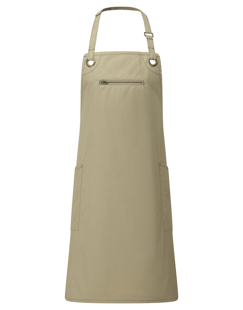 Premier Barley Contrast Stitch Bib Apron