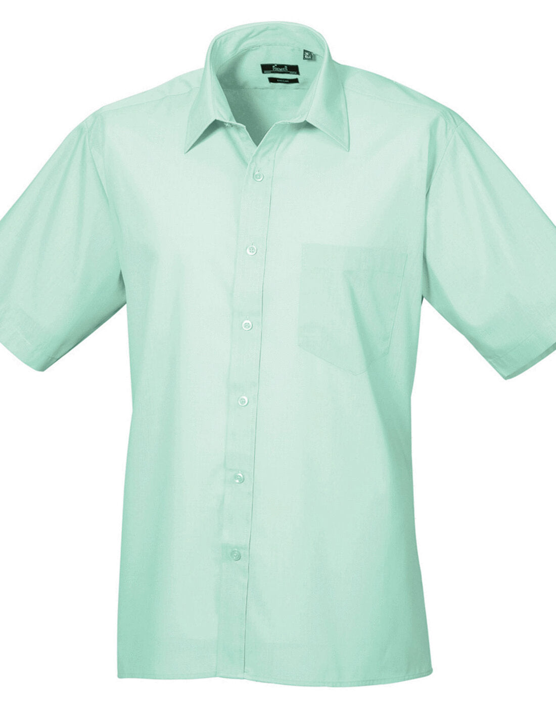 Premier Mens Short Sleeve Poplin Shirt