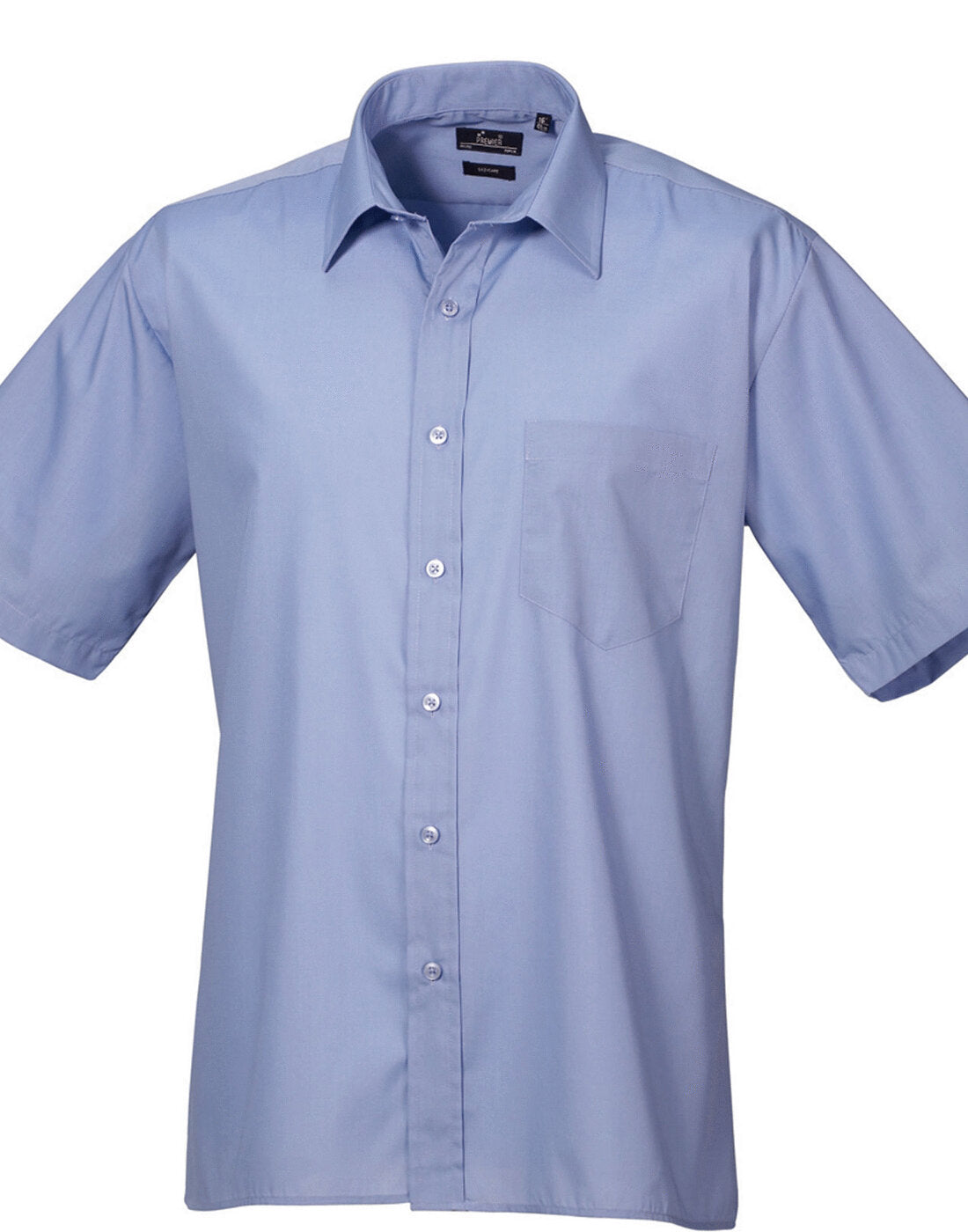 Premier Mens Short Sleeve Poplin Shirt - PR202