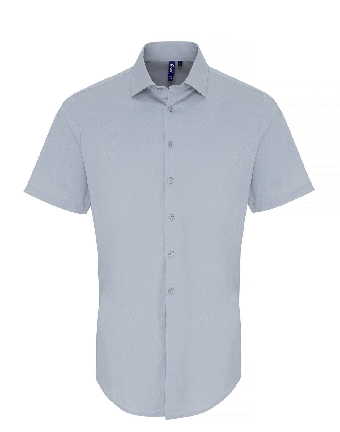 Premier Men's Stretch Fit Cotton Poplin Short Sleeve Shirt