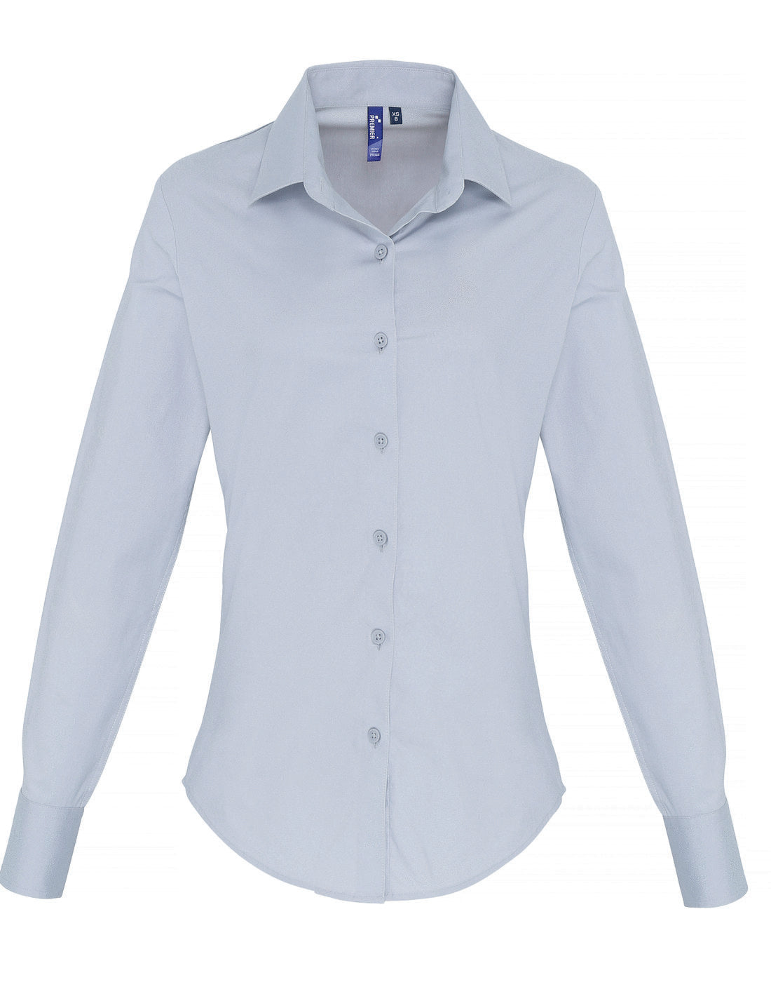Premier Women's Stretch-Fit Cotton Poplin Long Sleeve Shirt