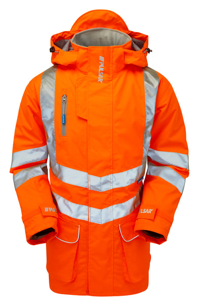 Pulsar Rail Spec Padded Hi-Vis Storm Coat - PR502