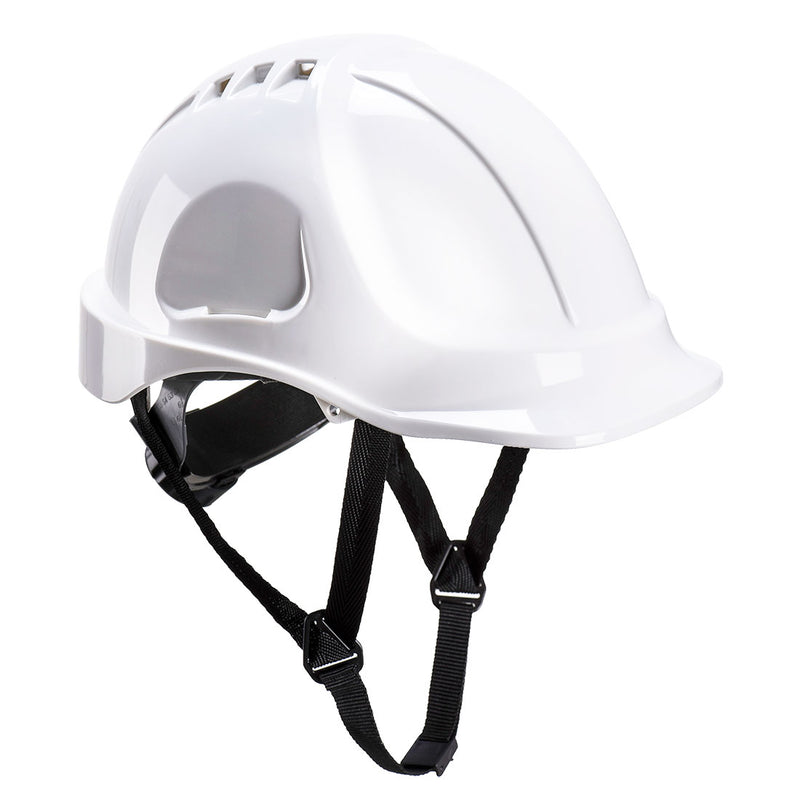 White Portwest Endurance Helmet (PS55) with a 6-point harness.