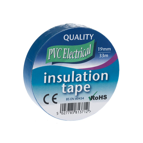 Blue PVC Insulating Tape 19mm x 33mtr