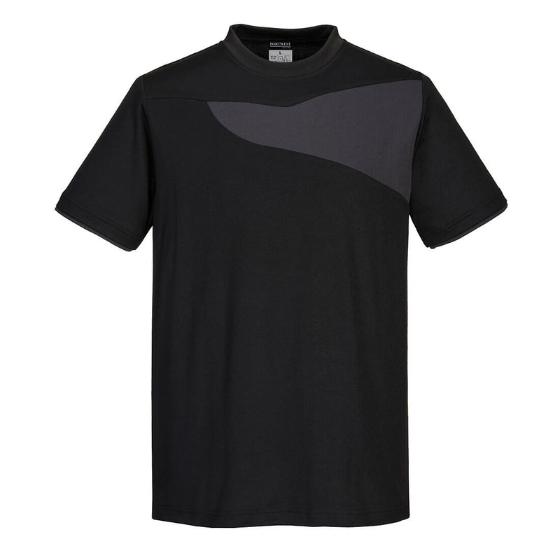 Beige Portwest PW2 Cotton Comfort T-Shirt short-sleeve for breathable everyday wear.