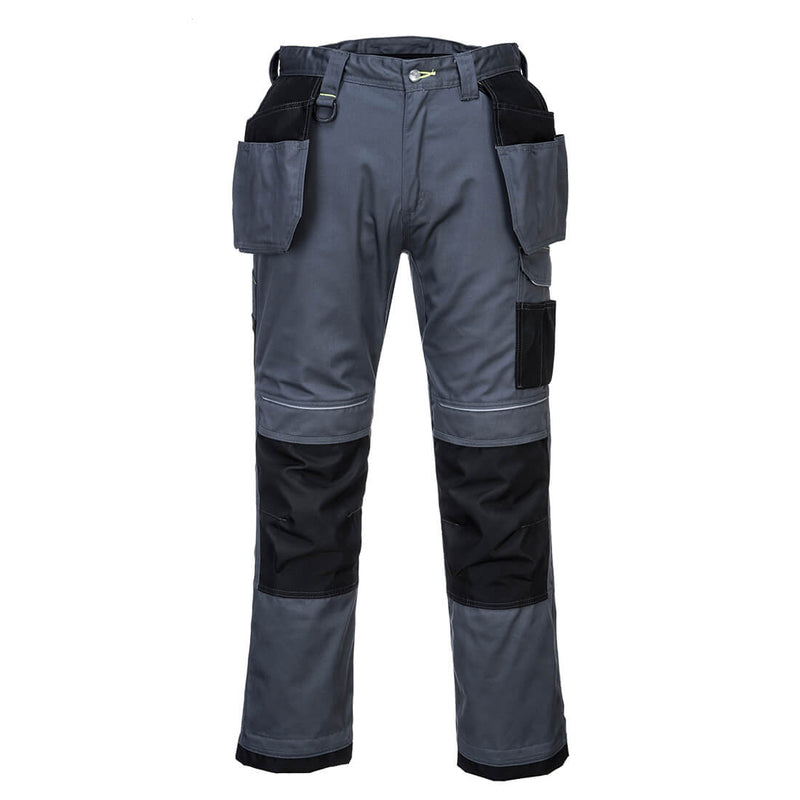 Black/grey Portwest PW3 Stretch Holster Work Trouser