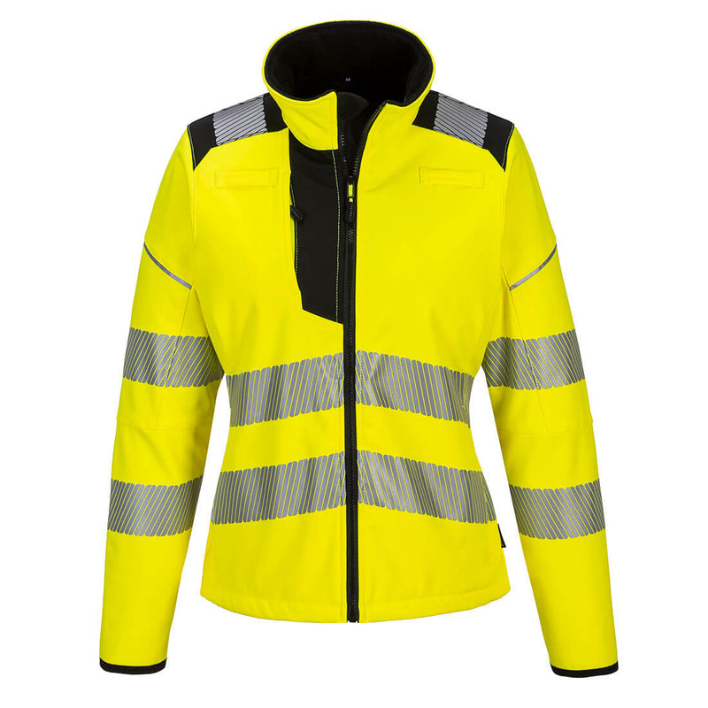 Yellow Portwest PW3 Hi-Vis Women's Softshell