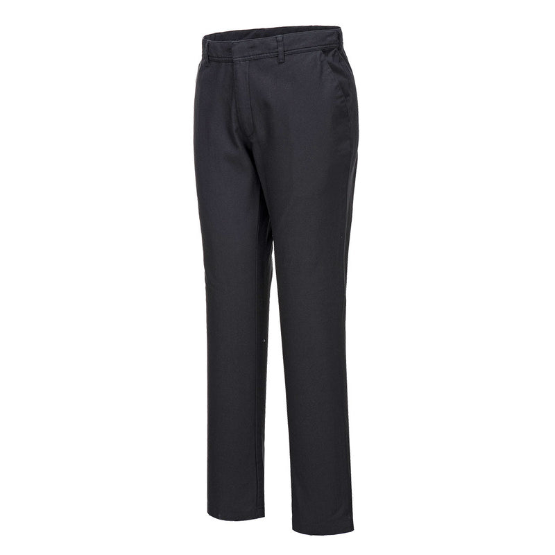 Side view of the Portwest Stretch Slim Chino S232 trousers.