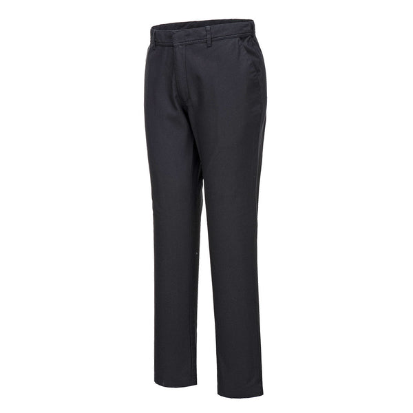Side view of the Portwest Stretch Slim Chino S232 trousers.