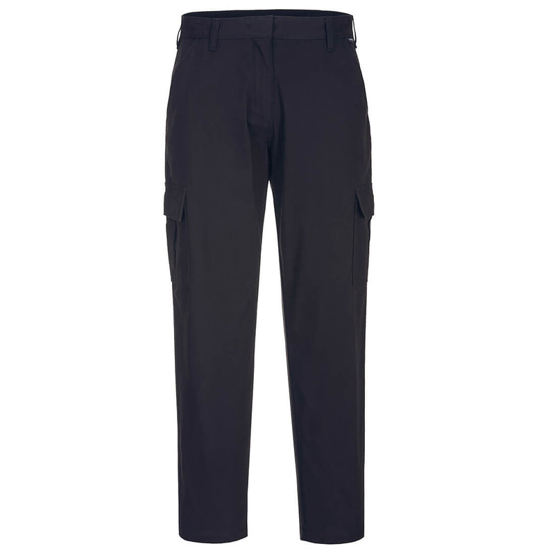 Portwest Women's Stretch Cargo Trouser S233 in black.