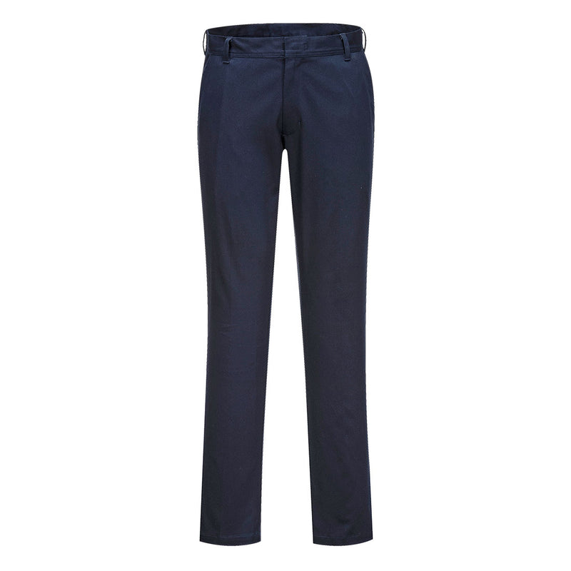 Portwest Women's Slim Chino Trouser S235 in dark navy.