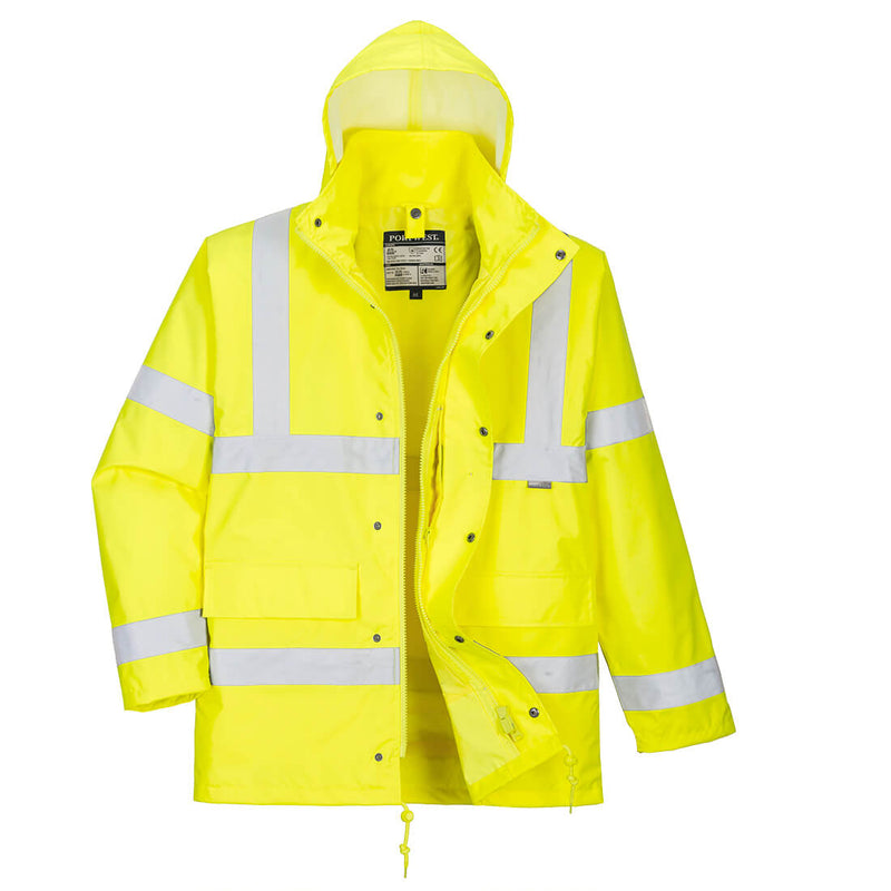 Portwest Hi-Vis 4-in-1 Traffic Jacket in Yellow