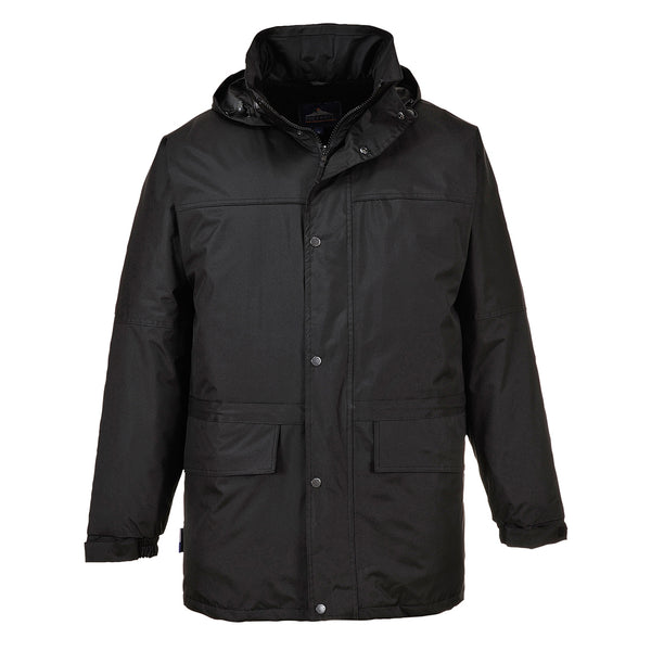 Black Portwest Oban Fleece-Lined Jacket S523 offering warmth with a soft inner lining