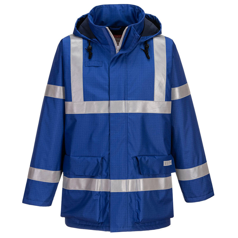 Portwest classic contrast jacket in red and black with quilt lining