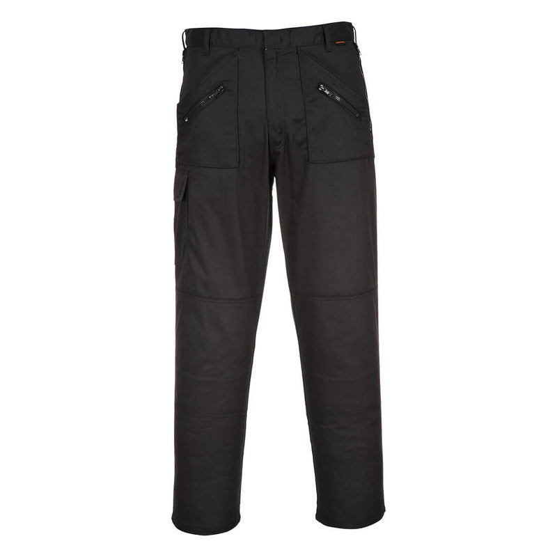 Portwest Stretch Action Trouser S905 in black.