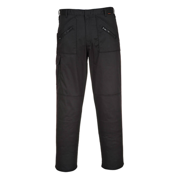 Portwest Stretch Action Trouser S905 in black.