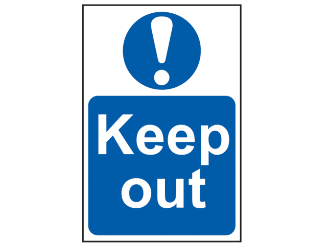 Scan Sign - Keep Out