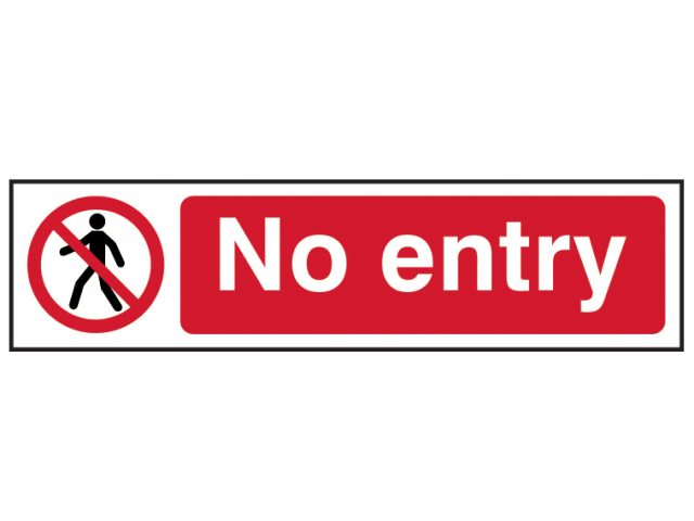 Scan Sign - No Entry