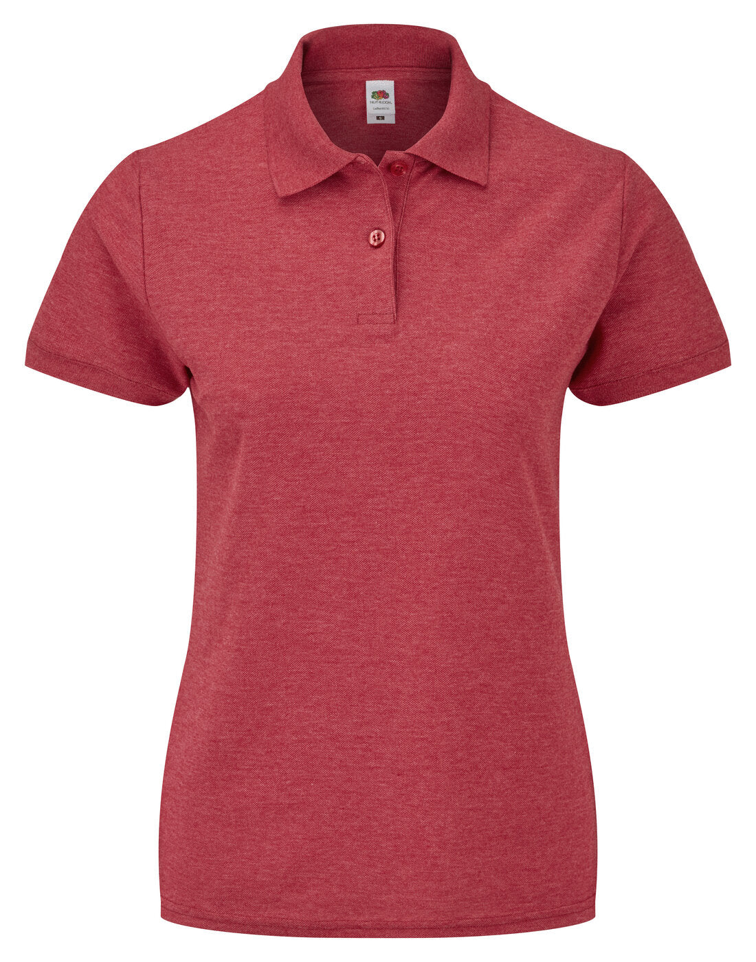 Fruit of the Loom Ladies 65/35 Polo - Vintage Heather Red