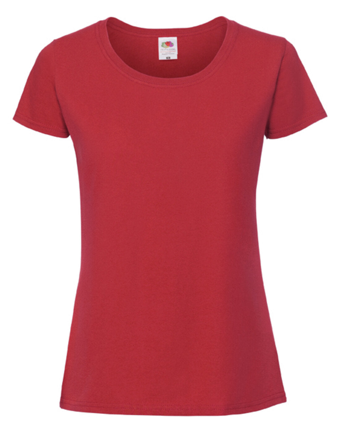 Fruit of the Loom Ladies Ringspun Premium T Shirt - Red