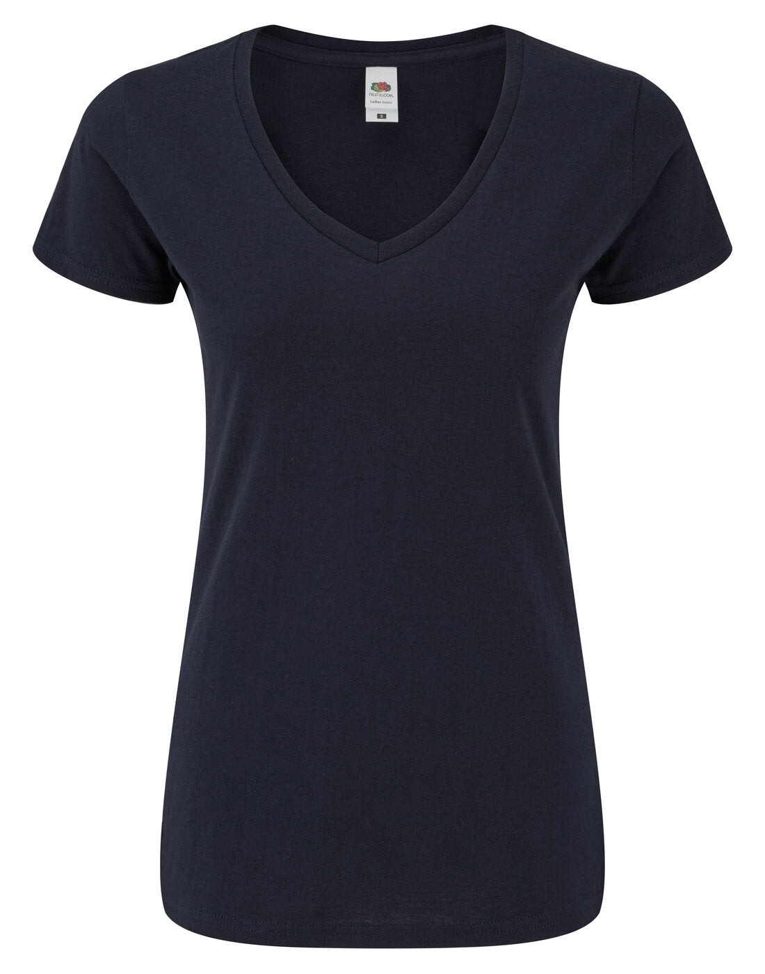 Fruit of the Loom Ladies Iconic 150 V Neck T - Deep Navy
