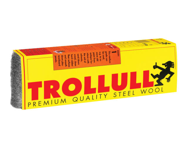 Trollull Steel Wool, Sleeved Grade 1 200g
