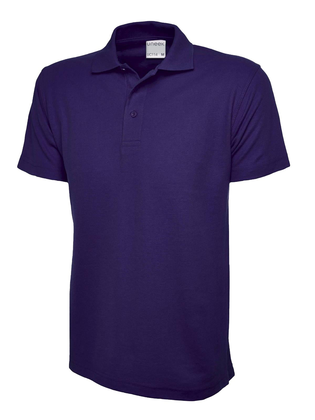 Uneek Men's Ultra Cotton Poloshirt UC114 - Purple