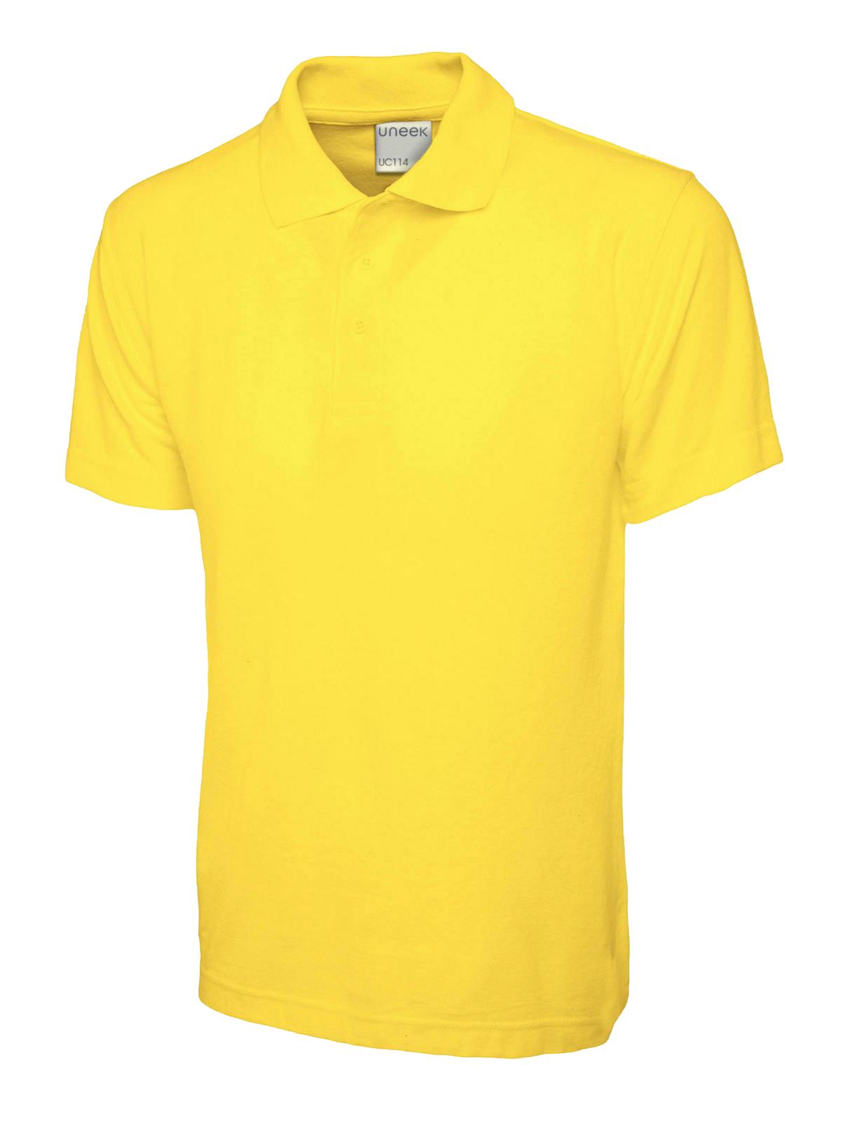 Uneek Men's Ultra Cotton Poloshirt - Yellow