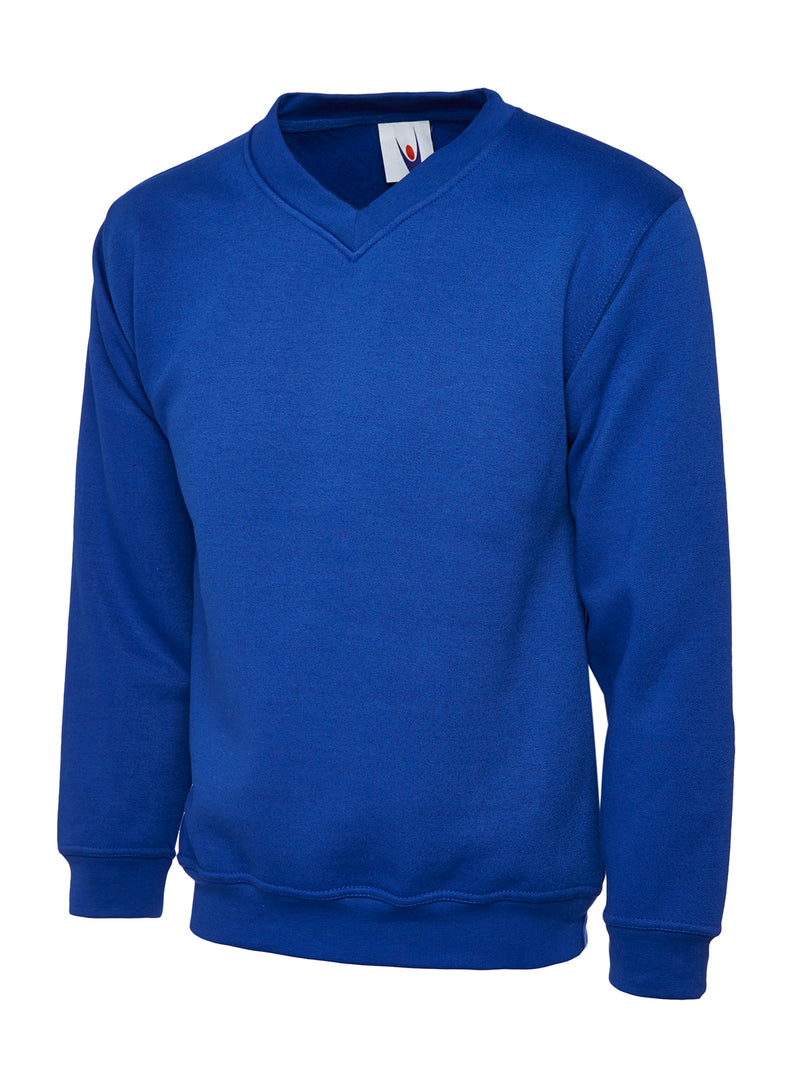 Uneek Childrens V Neck Sweatshirt UC206 - Royal