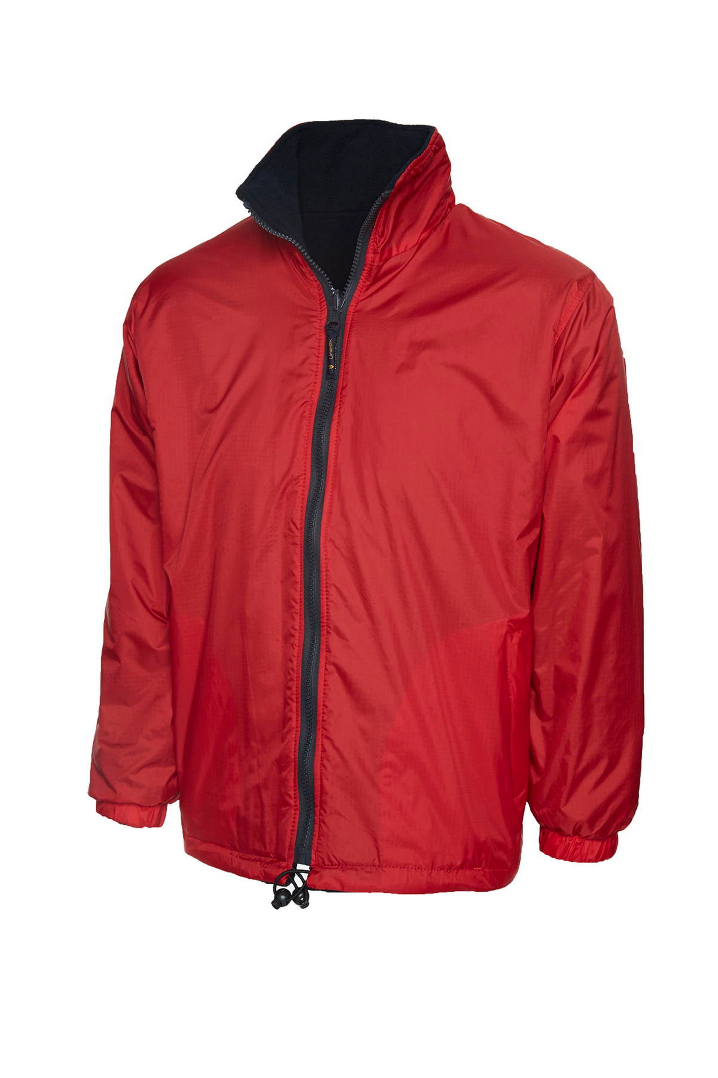 Uneek Premium Reversible Fleece Jacket UC605 - Red
