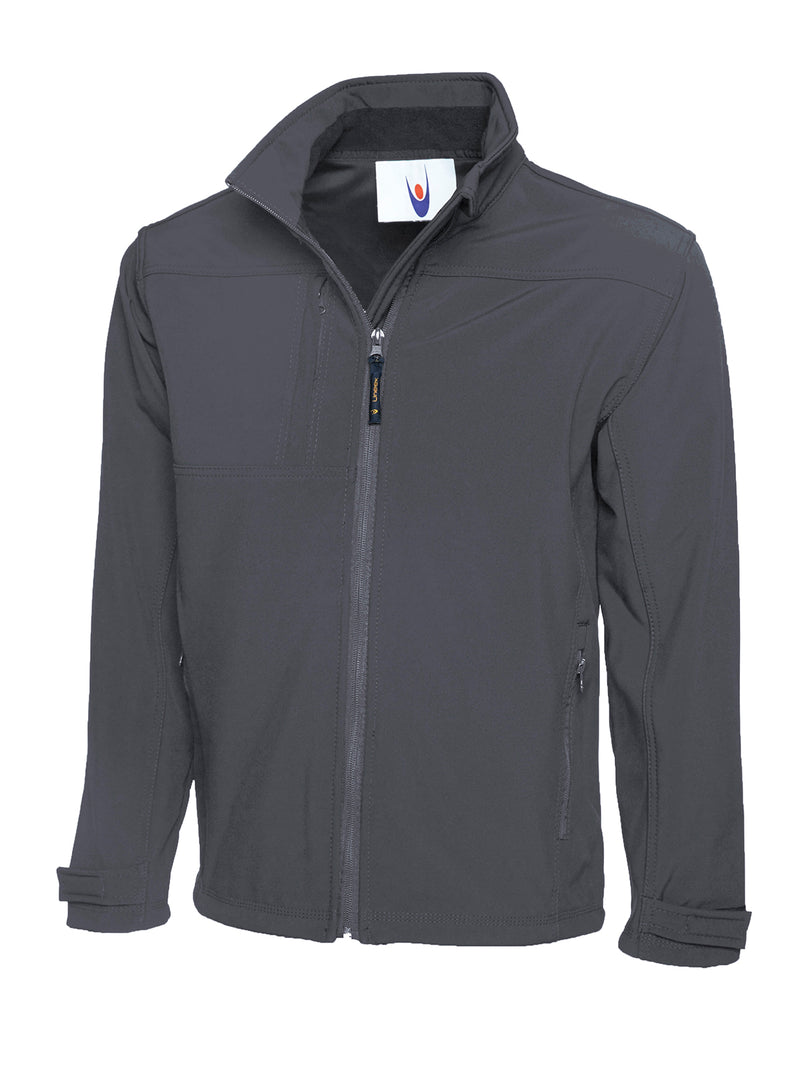 Uneek Premium Full Zip Soft Shell Jacket UC611 - Light Grey