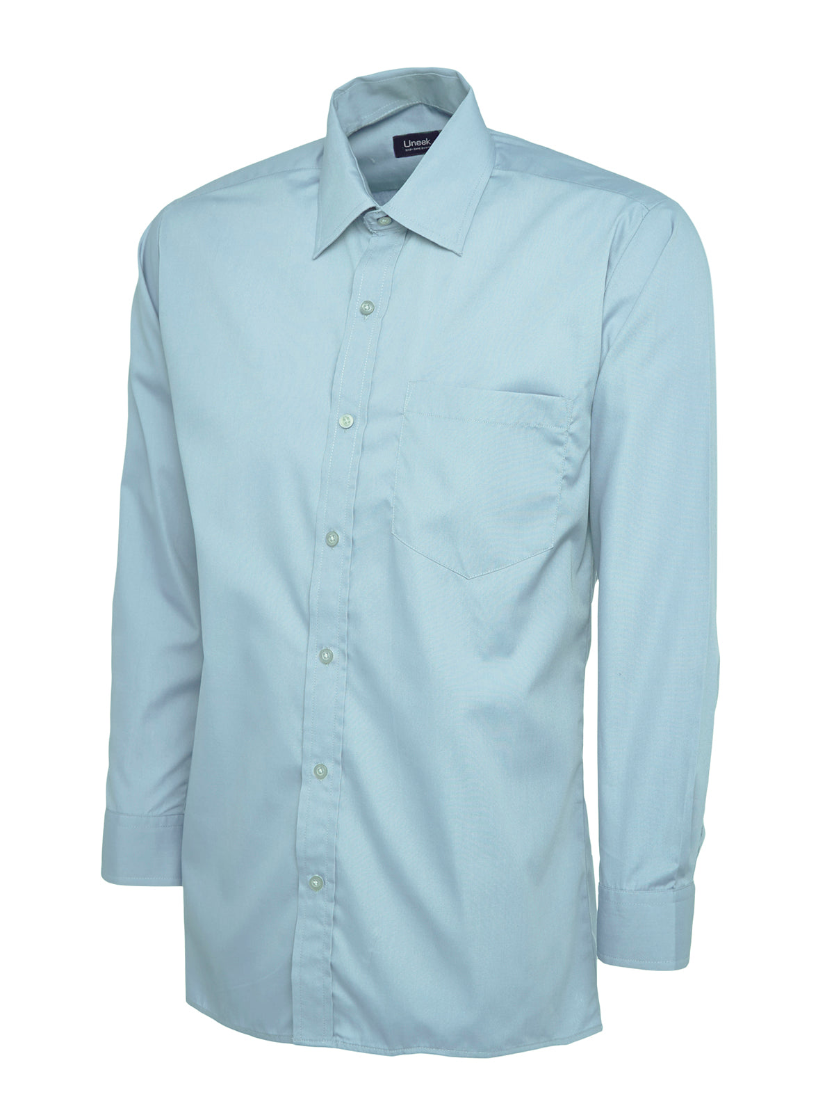 Uneek Mens Poplin Full Sleeve Shirt UC709 - Light Blue