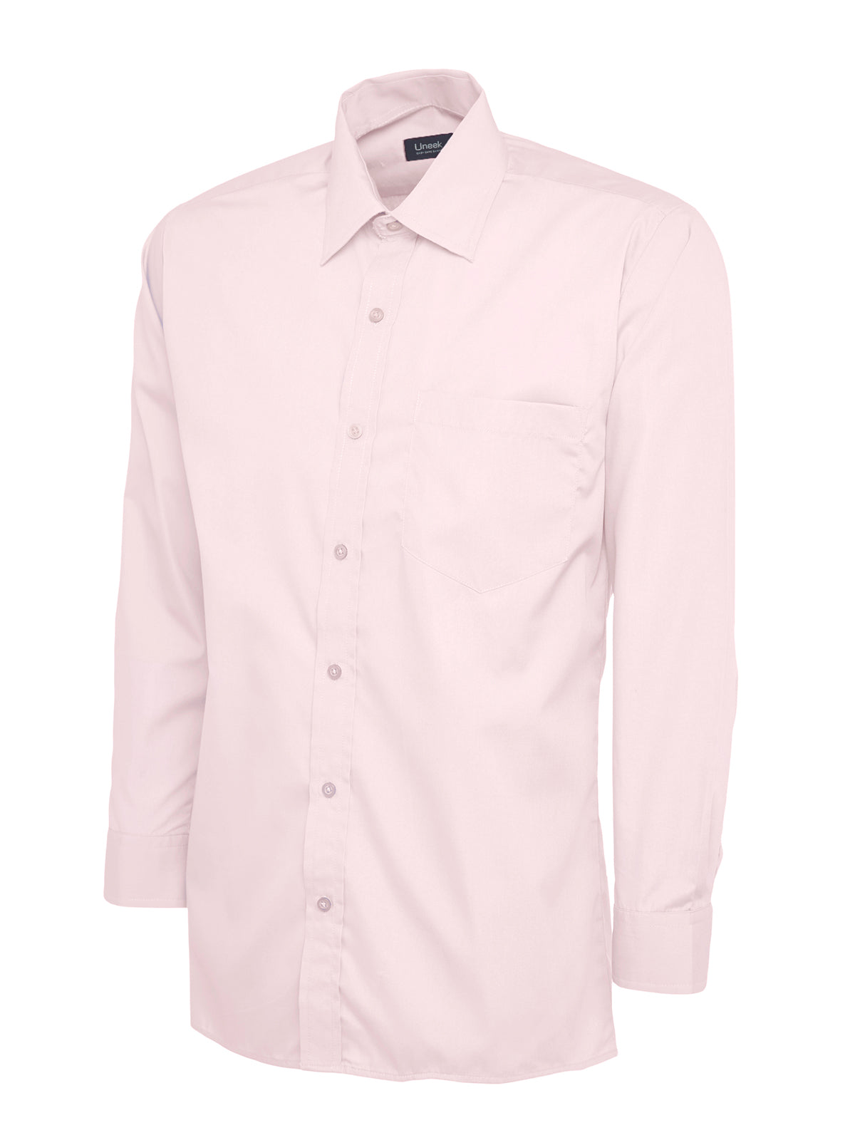 Uneek Mens Poplin Full Sleeve Shirt UC709 - Pink