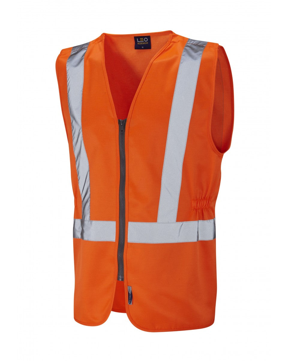 Leo Workwear Copplestone Railway Plus Hi-Vis Vest