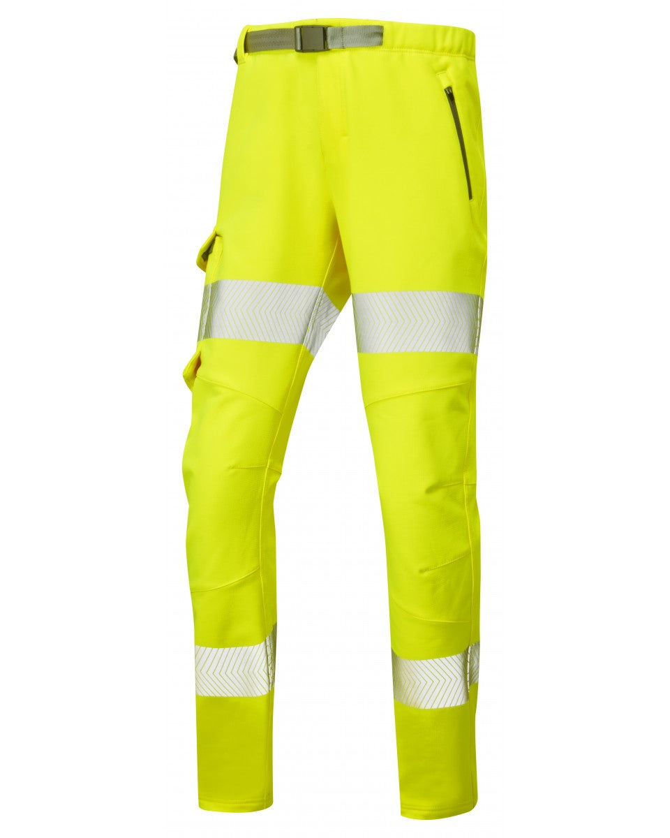 Leo Workwear Starcross Iso 20471 Cl 2 Women'S Stretch Work Trouser (HV Yellow)