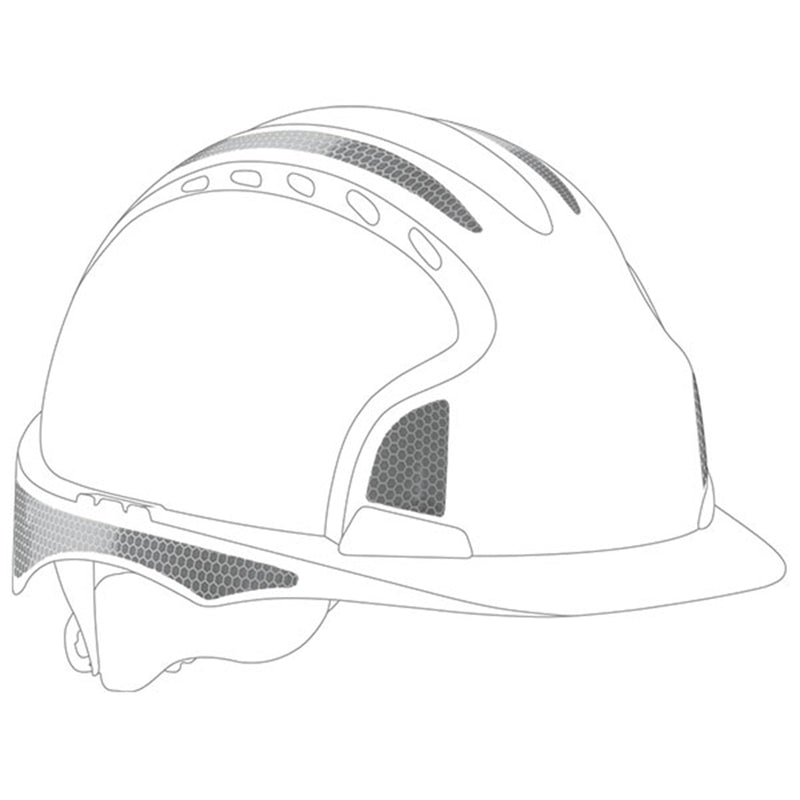 JSP Reflective CR2 Decal Kit for EVO®2/3 - Silver - Pack of 10 Sliver