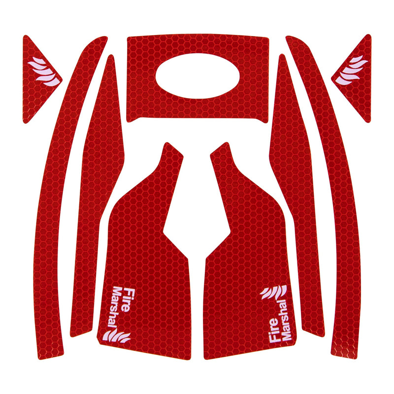 JSP Fire Marshal Red CR2 Reflective Kit for EVO Vista - Pack of 10