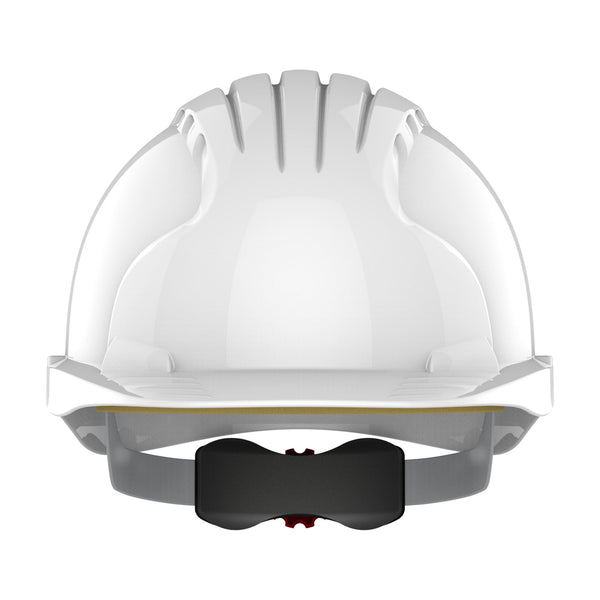 JSP EVO5 Olympus Global Standards Hard Hat - Wheel Ratchet - White