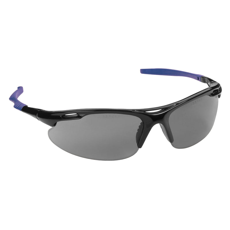 JSP M9700 Sports Safety Specs - Clear Lenses - Black / Red Frames