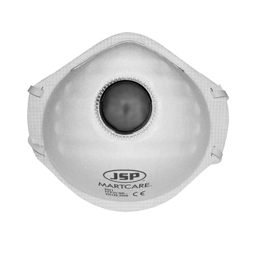 JSP Martcare® Moulded Disposable FFP2 Valved Face Mask - Box of 10