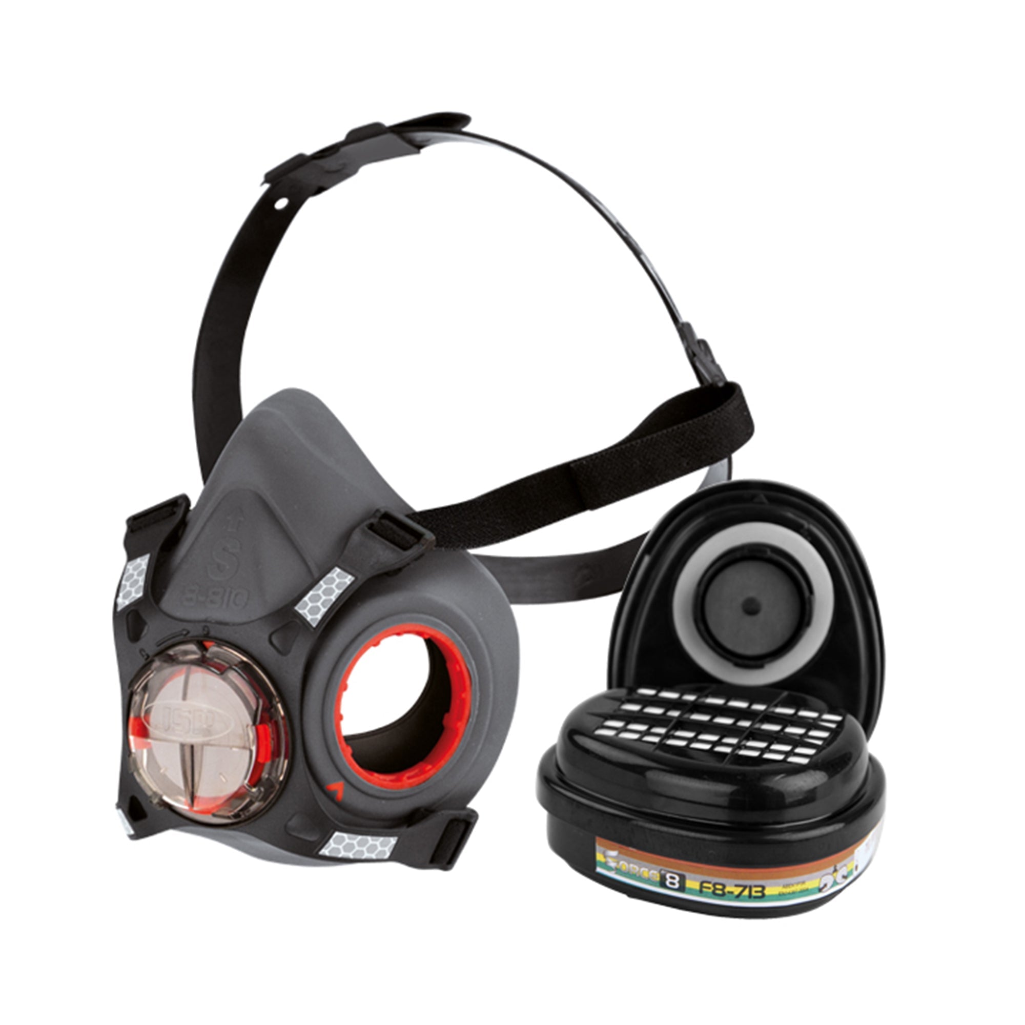 JSP Force®8 Half-Mask with ABEK1 P3 Classic Filters