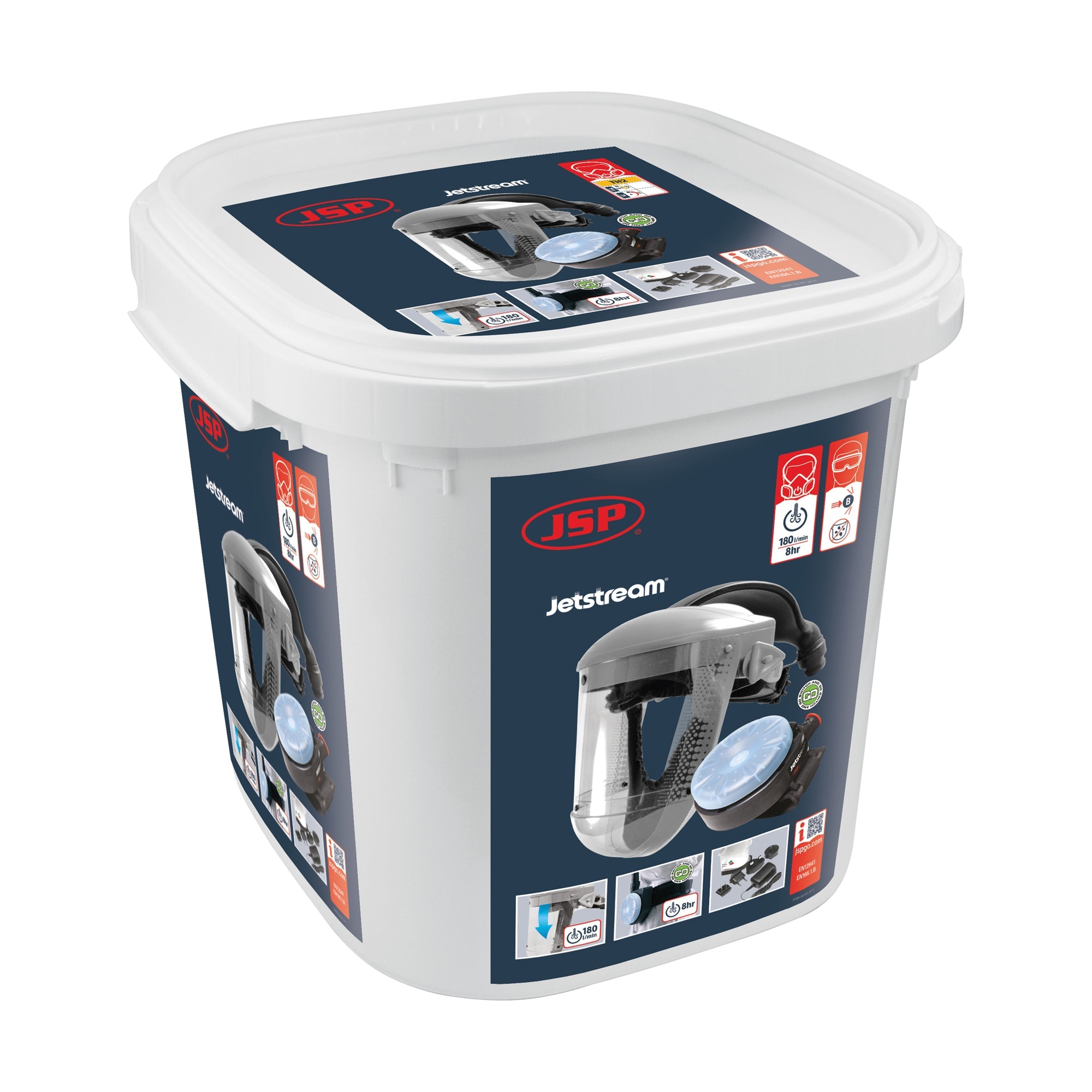 JSP Jetstream® Industrial Kit (A2PSL) with Multi Plug - Powered Respirator