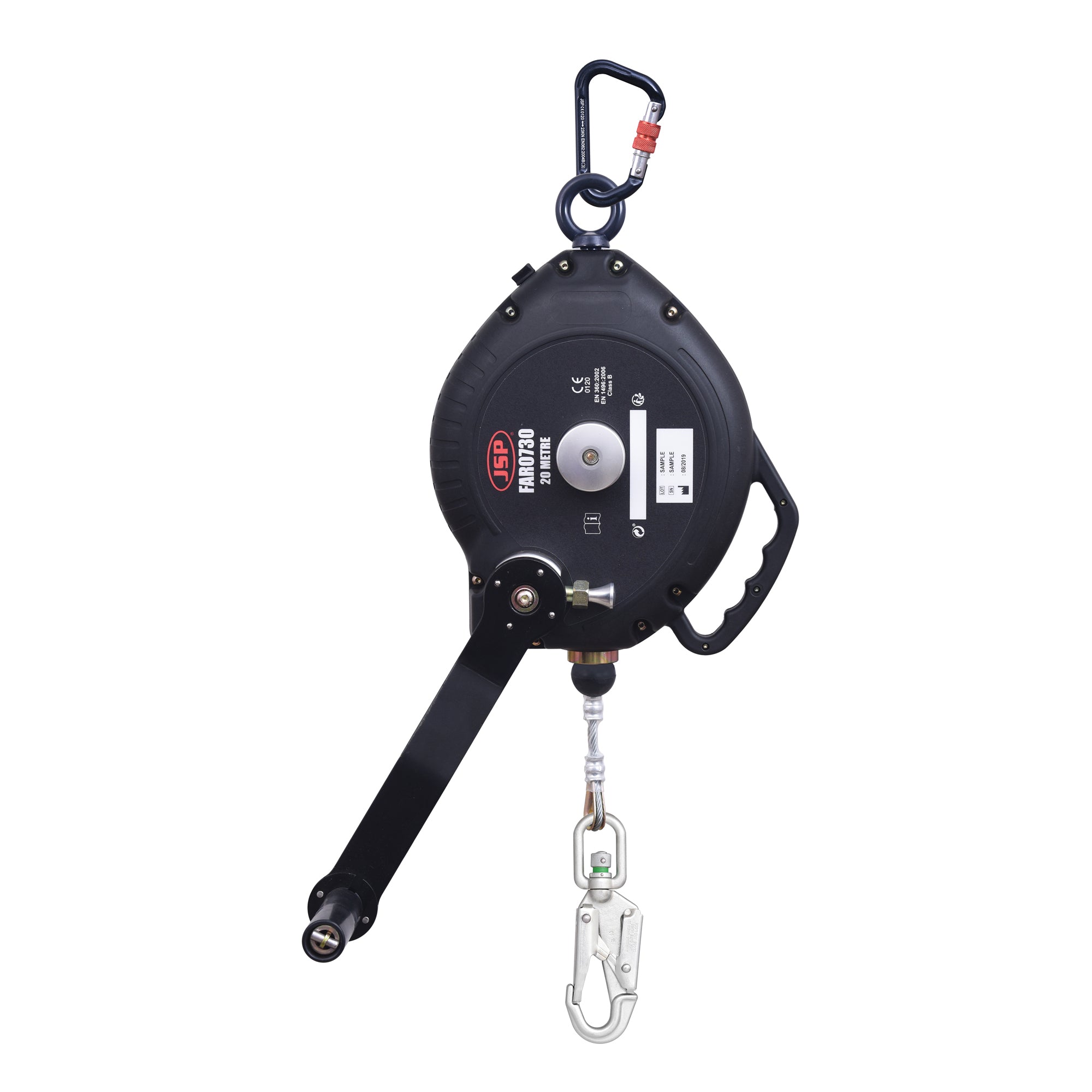 JSP 20m Wire Self Retractable Lifeline - Integrated Winch for Rescue