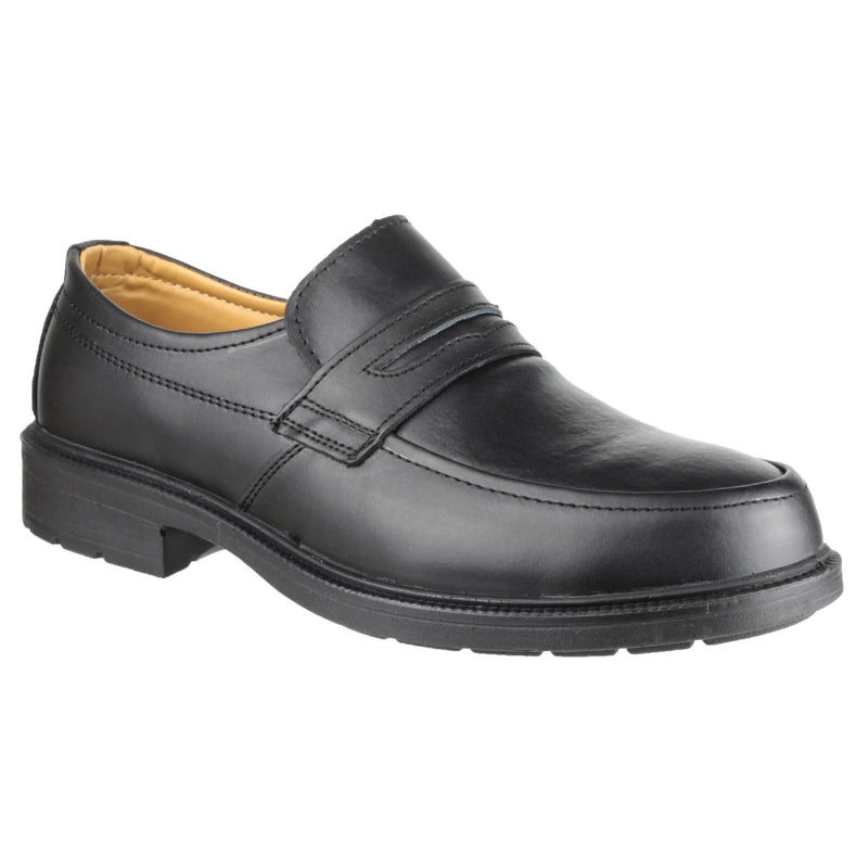 Amblers FS46 mocc-toe S1P SRC safety shoe in brown suede.