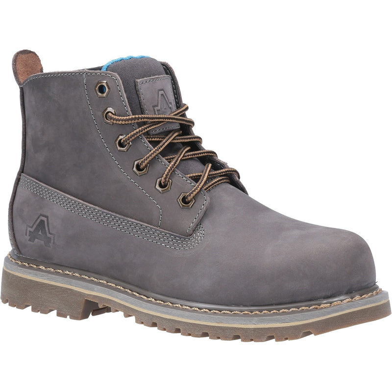 Amblers AS105 Mimi ladies' safety boot in brown with stylish detailing.