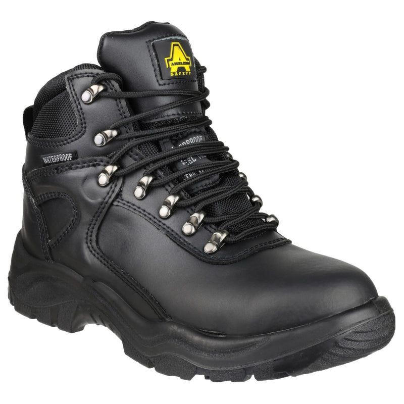 Amblers FS218 safety boot in black with a high-grip sole.